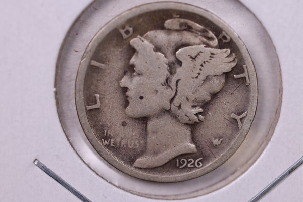 1926-D Mercury Silver Dime., Very Fine., Store  #19891