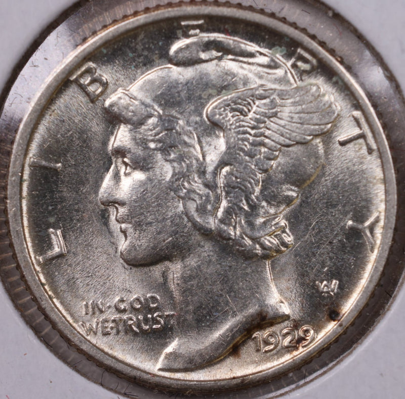 1929-S Mercury Silver Dime., Mint State., Store