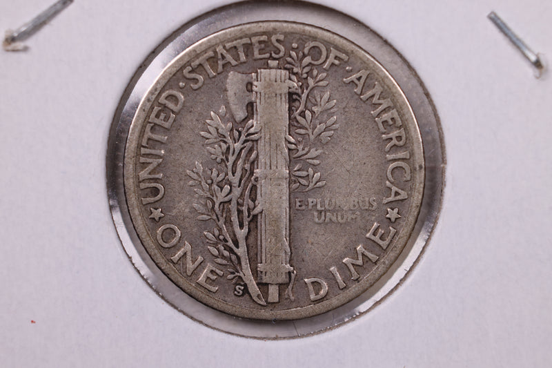 1929-S Mercury Silver Dime., Fine., Store