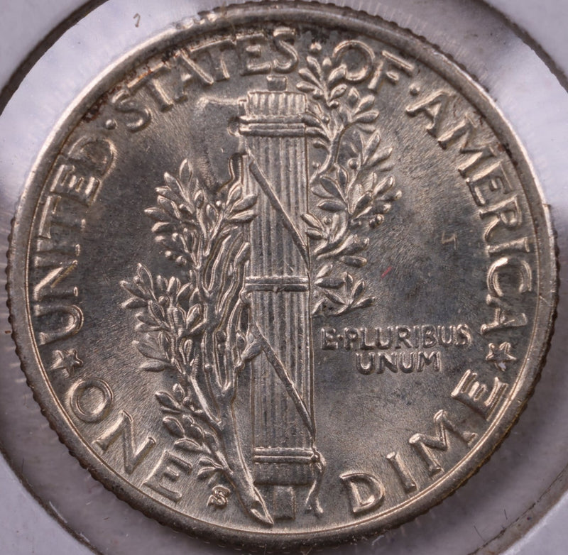 1930-S Mercury Silver Dime., Mint State., Store