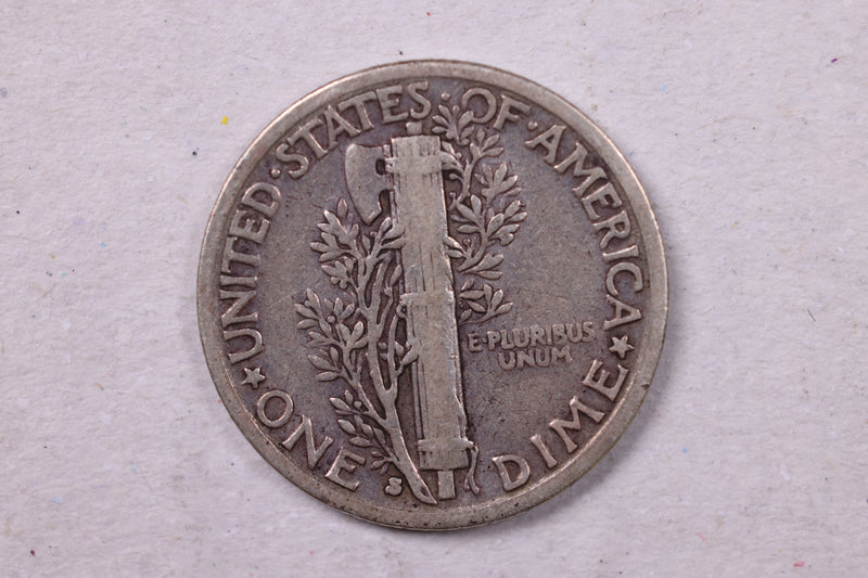 1930-S Mercury Silver Dime., Fine., Store