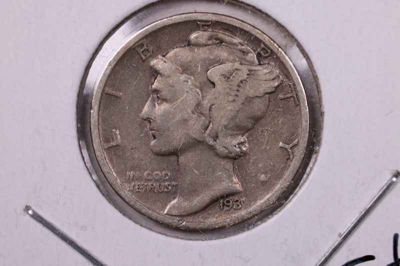 1931 Mercury Silver Dime., Fine., Store