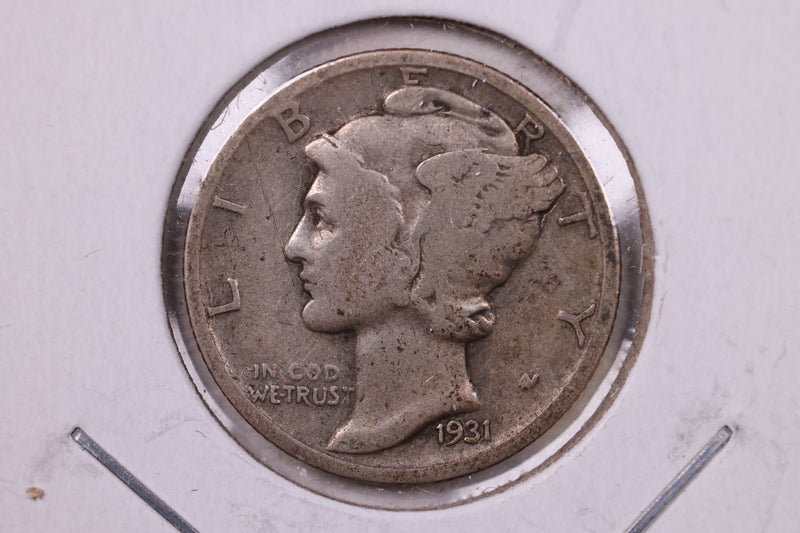 1931 Mercury Silver Dime., Fine., Store