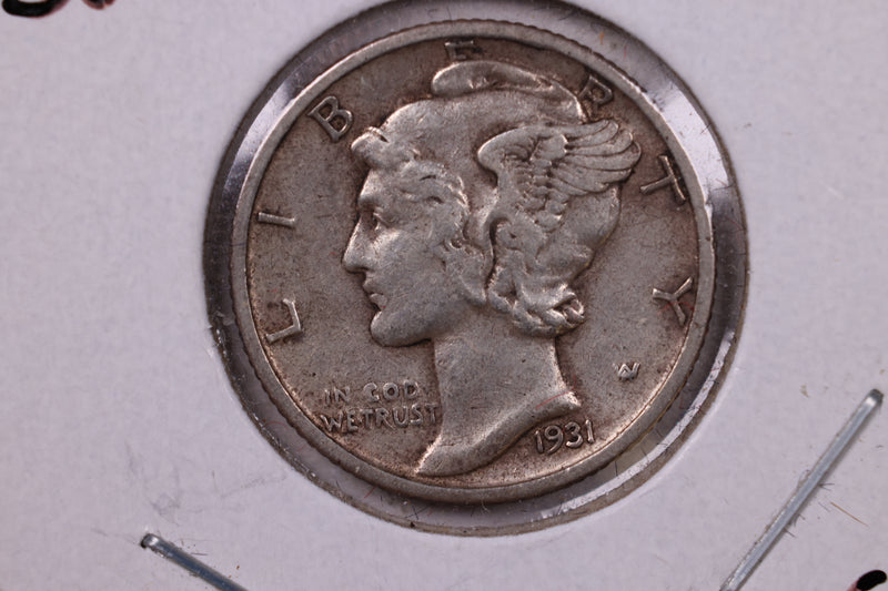 1931-S Mercury Silver Dime., Extra Fine., Store