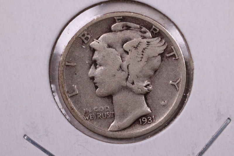 1931-S Mercury Silver Dime., Very Fine., Store