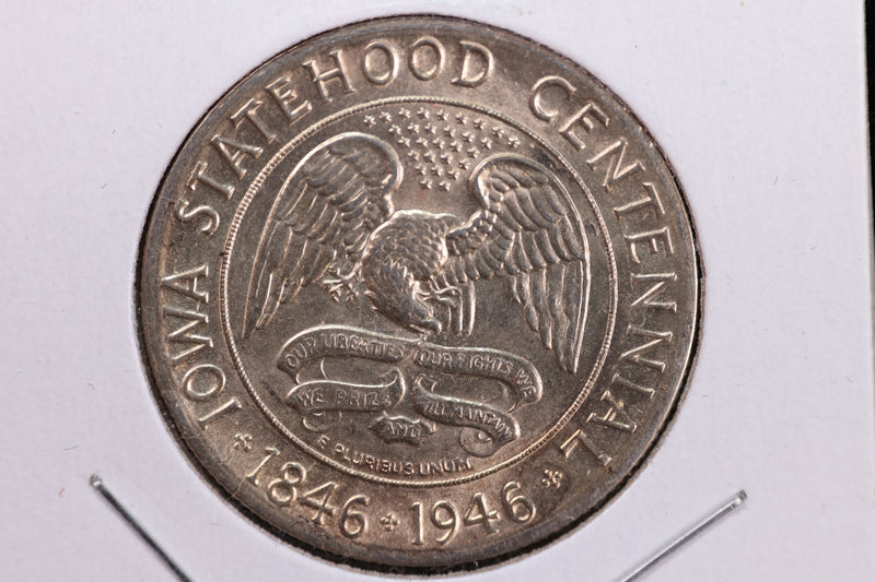 1946 Iowa Statehood Silver Commemorative Half Dollar. Store