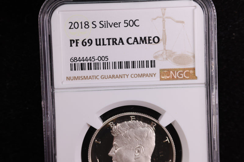 2018-S Kennedy Silver Proof Half Dollar, NGC Certified. Store