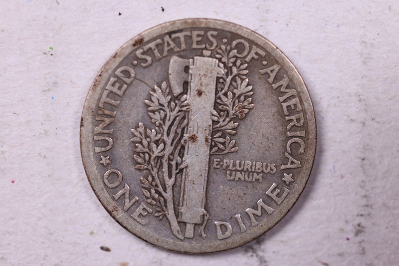 1916 Mercury Silver Dime., Very Good., Store