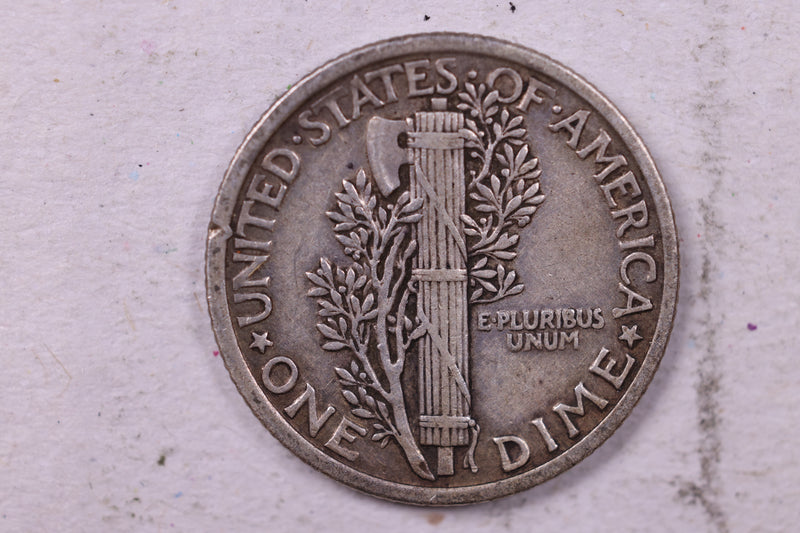 1917 Mercury Silver Dime., Extra Fine., Store