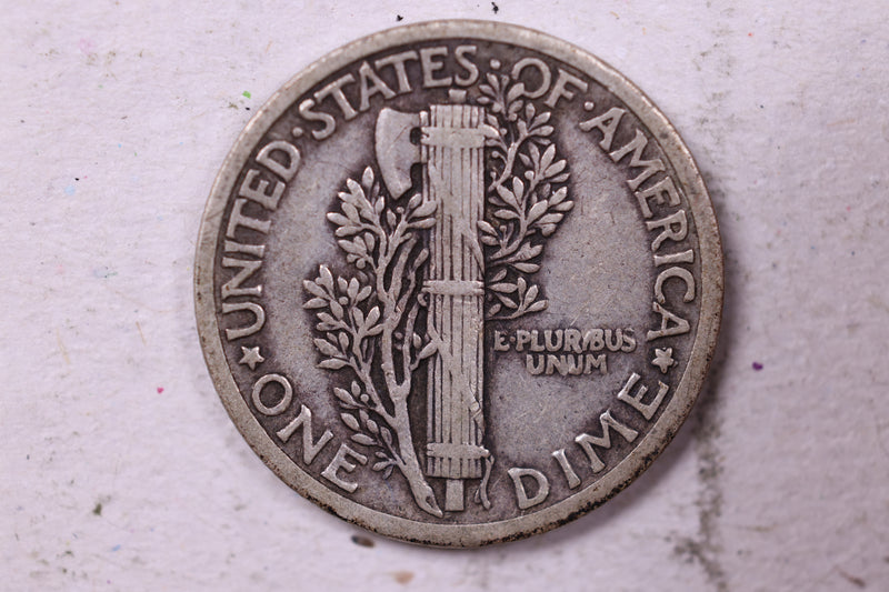 1917 Mercury Silver Dime., Very Fine., Store