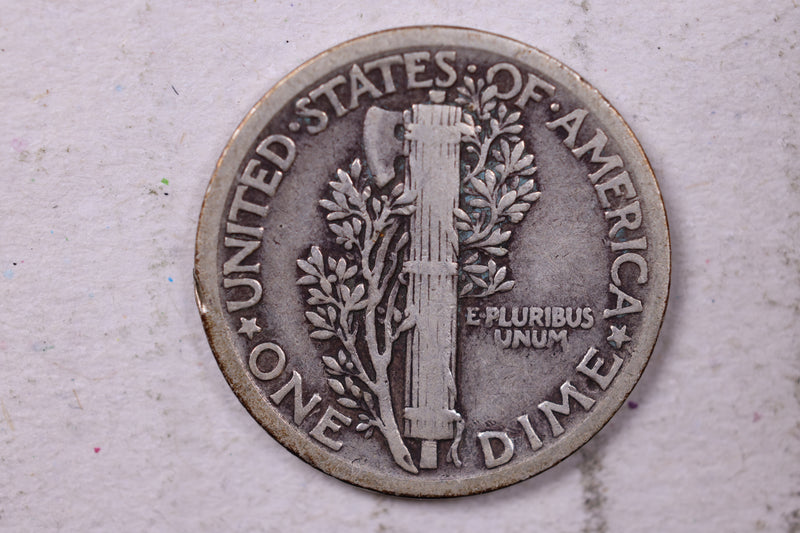 1917 Mercury Silver Dime., Fine., Store