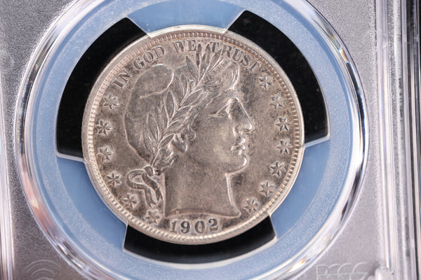 1902 Barber Half Dollar,  PCGS Certified, Affordable Early Date Collectible Coin. Store #23091106