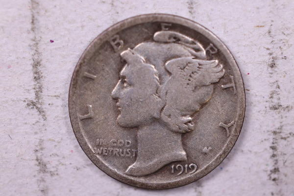 1919 Mercury Silver Dime., Fine., Store  #19760