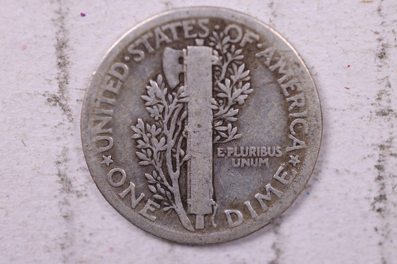 1919 Mercury Silver Dime., Fine., Store