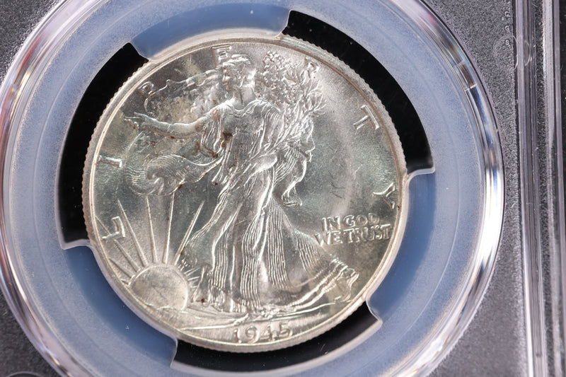 1945-D Walking Liberty Half Dollar, PCGS MS-64.  Store