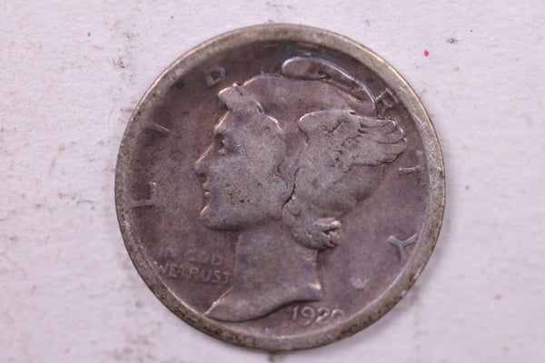 1920-S Mercury Silver Dime., Fine., Store  #19802