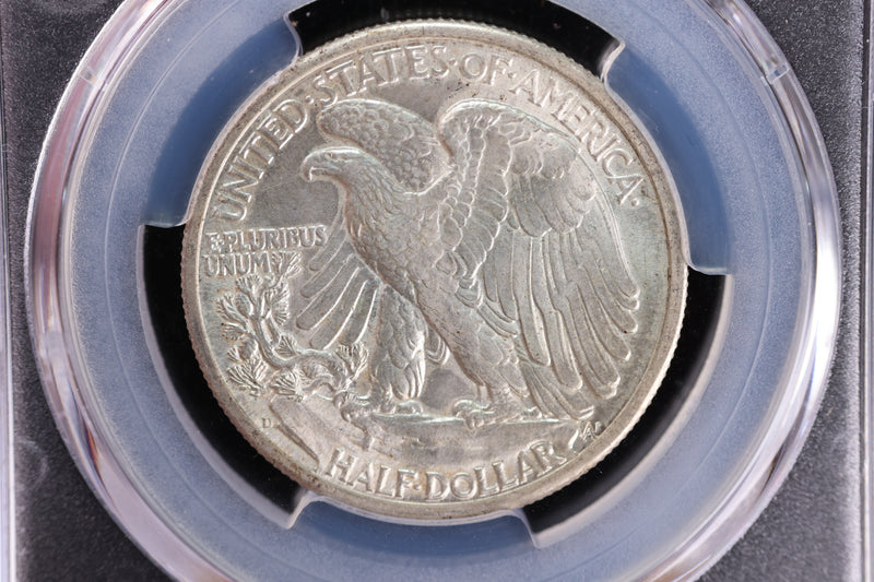 1943-D Walking Liberty Half Dollar, PCGS MS-64.  Store