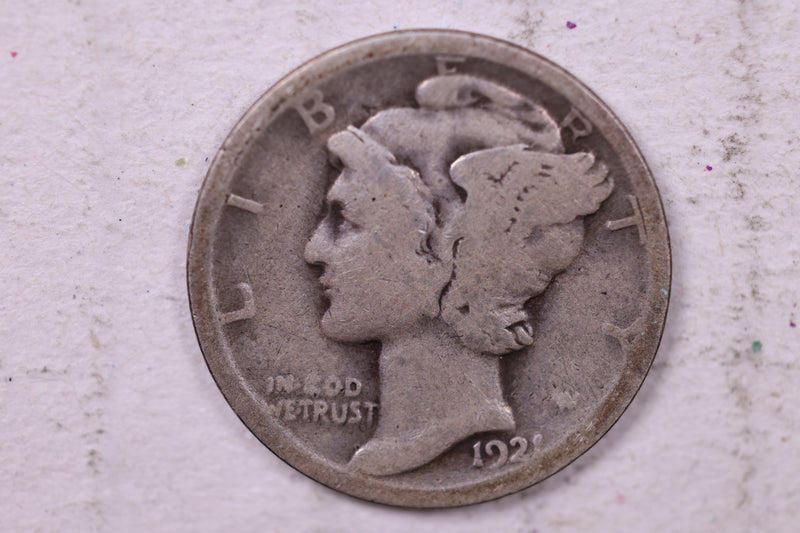 1921 Mercury Silver Dime., Good., Store