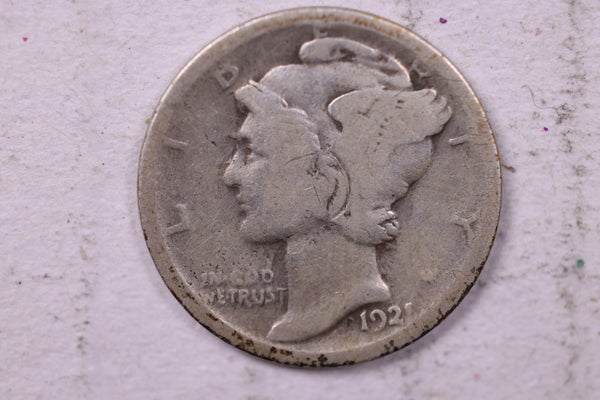 1921 Mercury Silver Dime., Good., Store  #19810