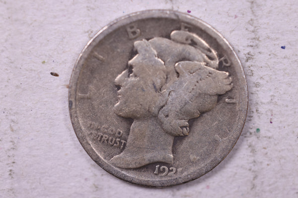 1921 Mercury Silver Dime., Good., Store  #19813