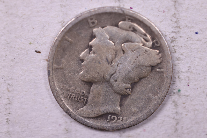 1921 Mercury Silver Dime., Good., Store