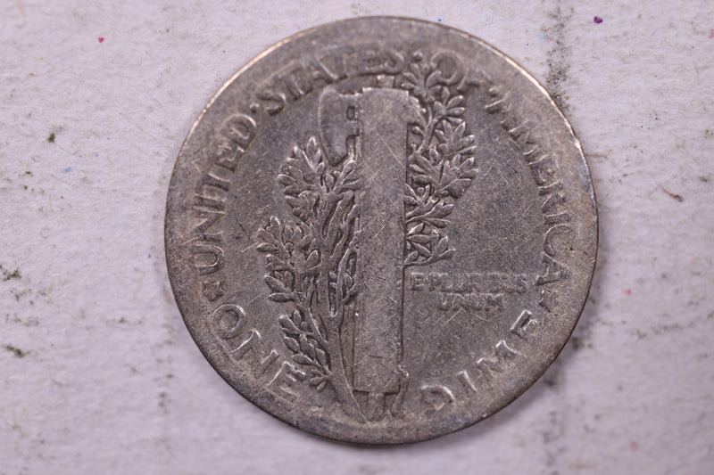 1921 Mercury Silver Dime., About Good., Store