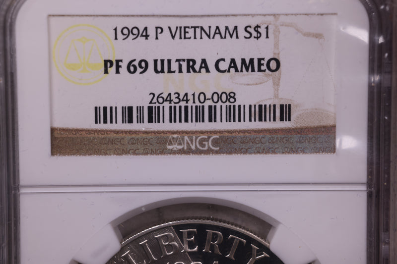 1994-P Vietnam Wall., Commemorative., NGC PF69., Store