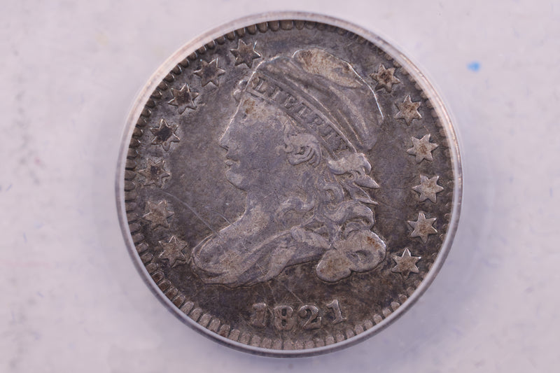 1821 Cap Bust Dime., ANACS VF Details., Store