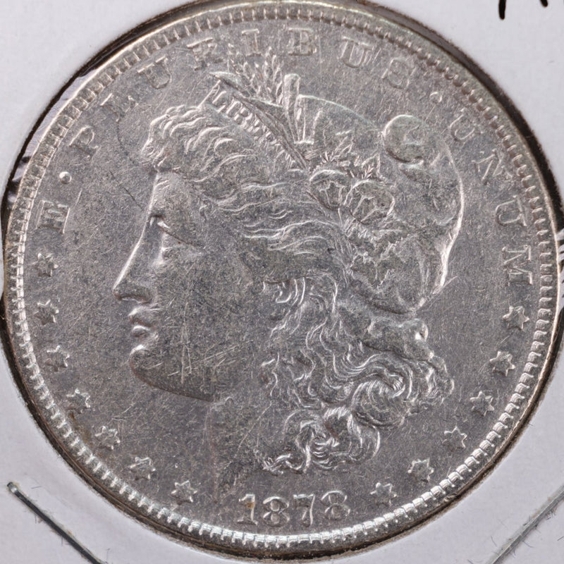 1878 Morgan Silver Dollar, Very Fine Circulated Coin, Store