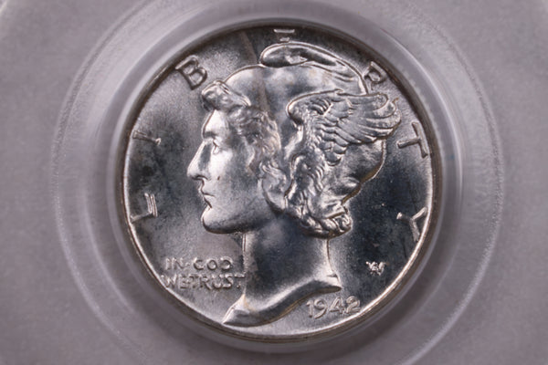 1942-D Mercury Silver Dime., PCGS MS65 F.B., Store #592