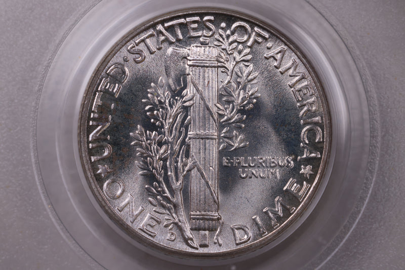 1942-D Mercury Silver Dime., PCGS MS65 F.B., Store