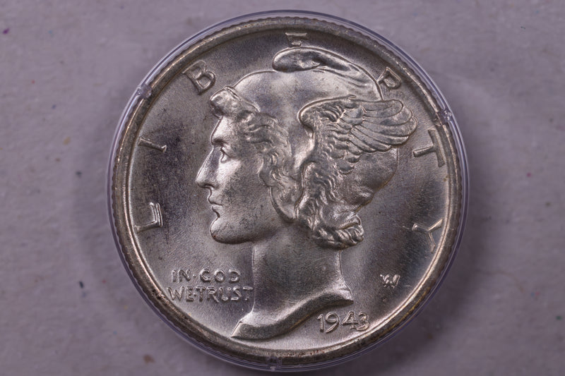 1943-S Mercury Silver Dime., PCGS MS65 F.B., Store