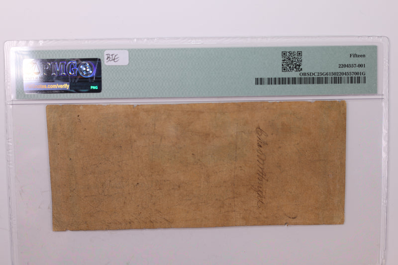 1815 25 Cent., Obsolete Currency., Alexandria, D.C., PMG F-15., Store