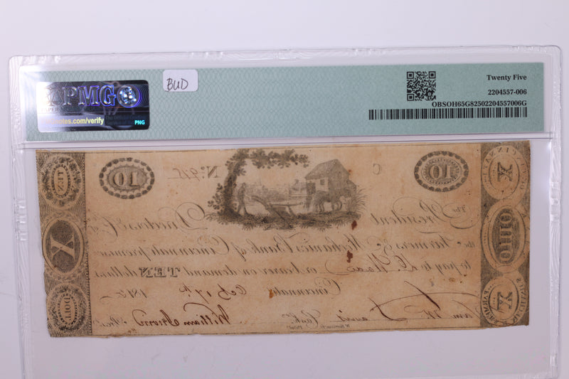 1816 $10., Obsolete Currency., Cincinnati, OH., PMG VF-25., Store
