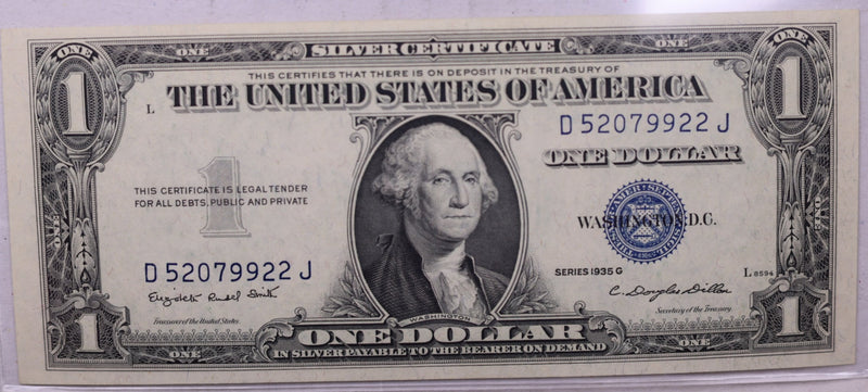 1935-G $1 Silver Certificate., Crisp Uncirculated., Store