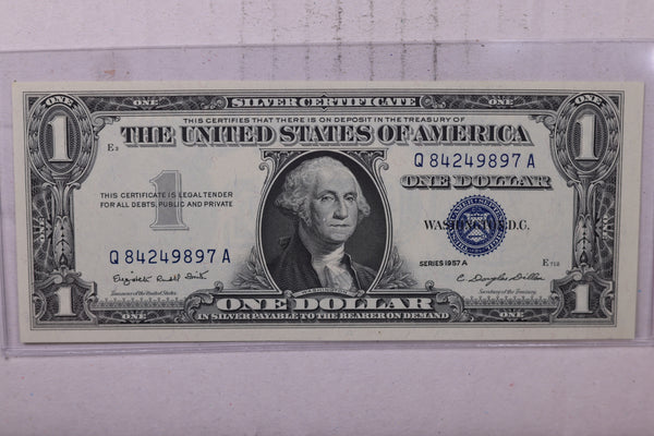 1957-A $1 Silver Certificate., Crisp Uncirculated., Store #0719