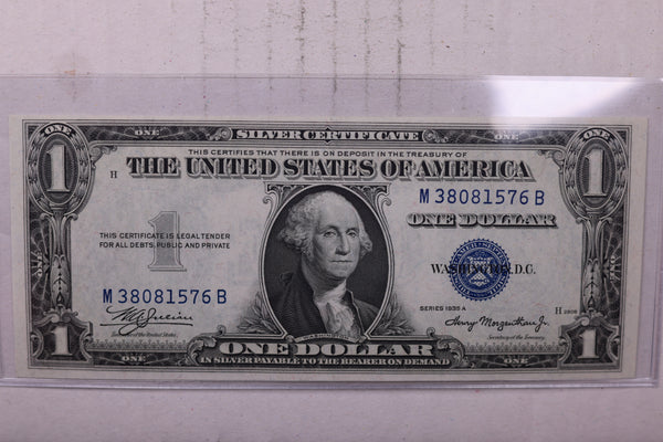 1935-A $1 Silver Certificate., Crisp Uncirculated., Store #0722