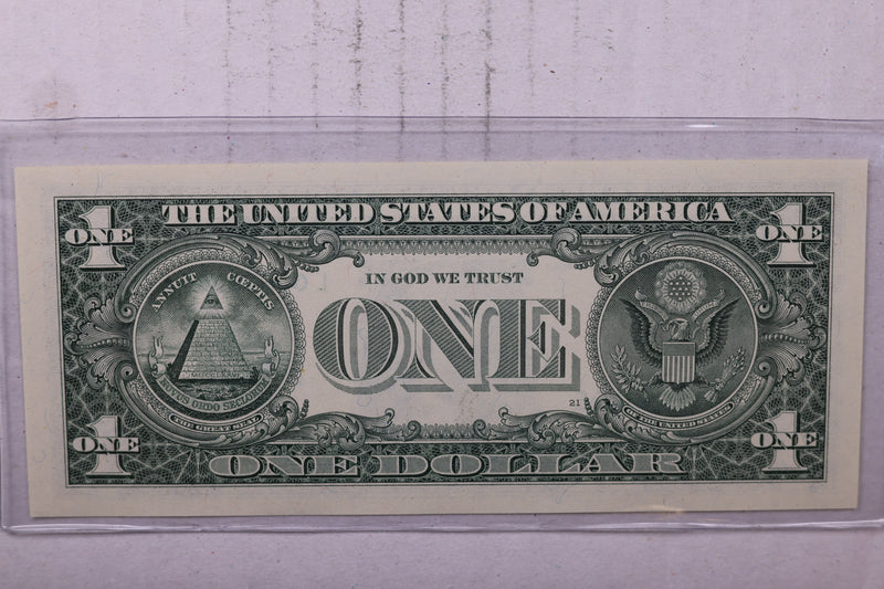 2001, $1., F.R.N., Repeater Serial Nr., Crisp Uncirculated., Store