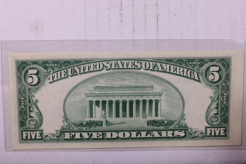 1950 D, $5., 'G', Federal Reserve Note., Crisp Uncirculated., Store