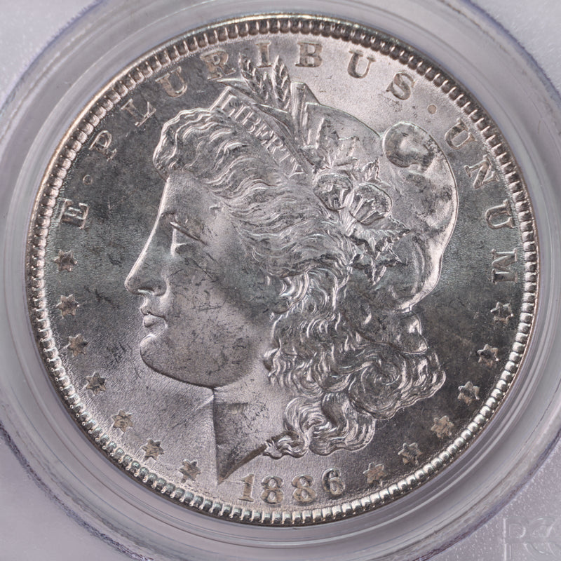 1886 Morgan Silver Dollar., Collectible Coin., PCGS MS64., GDR002