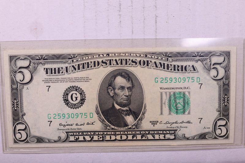 1950 C, $5., Federal Reserve Note., Circulated., Store