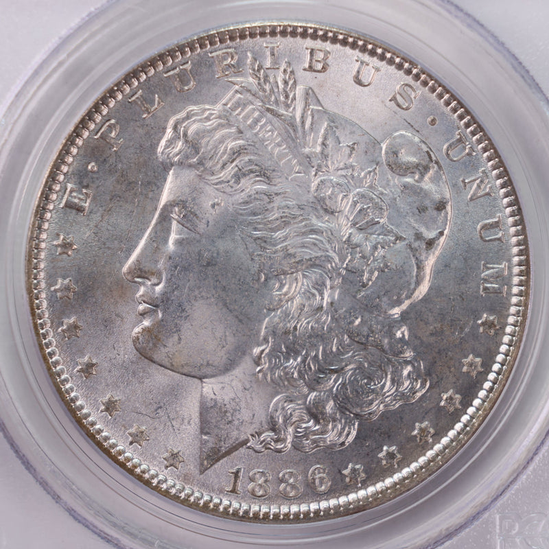 1886 Morgan Silver Dollar., Collectible Coin., PCGS MS64., GDR009