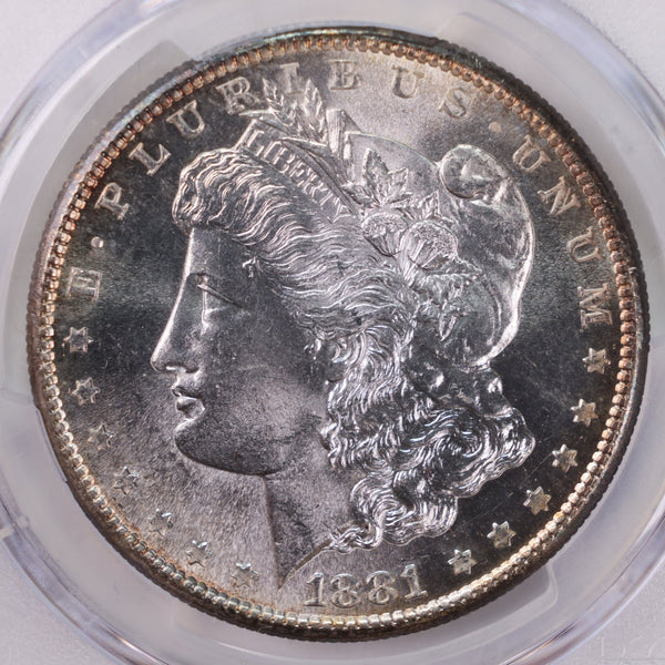 1881-S Morgan Silver Dollar., Collectible Coin., PCGS MS64., GDR010