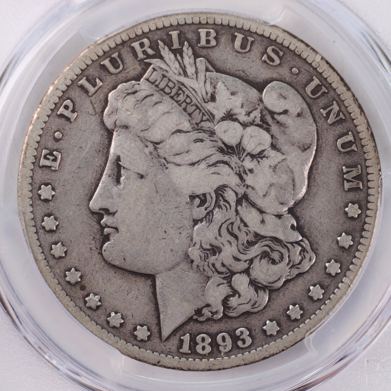 1893-CC Morgan Silver Dollar., Collectible Coin., PCGS VG-8., STORE