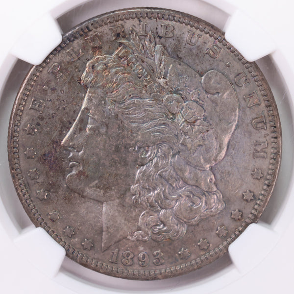 1893 Morgan Silver Dollar., Collectible Coin., NGC AU-55., STORE# GDR016