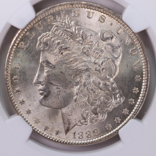 1889 Morgan Silver Dollar., Collectible Coin., NGC MS-63., STORE# GDR018