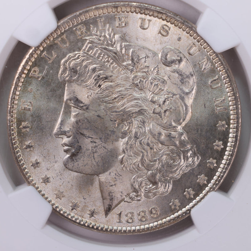 1889 Morgan Silver Dollar., Collectible Coin., NGC MS-63., STORE