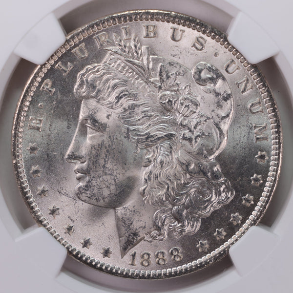 1888 Morgan Silver Dollar., Collectible Coin., NGC MS-62., STORE# GDR019