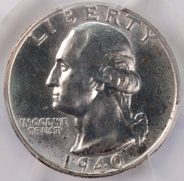 1940-D Washington Silver Quarter., PCGS Certified MS-65., STORE# GQR006