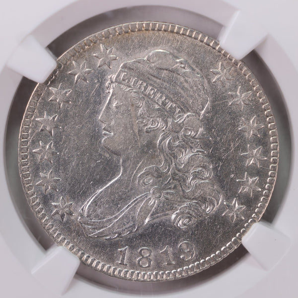 1819 Cap Bust Quarter., Small 9., B-3., NGC XF-45., STORE# GQR001